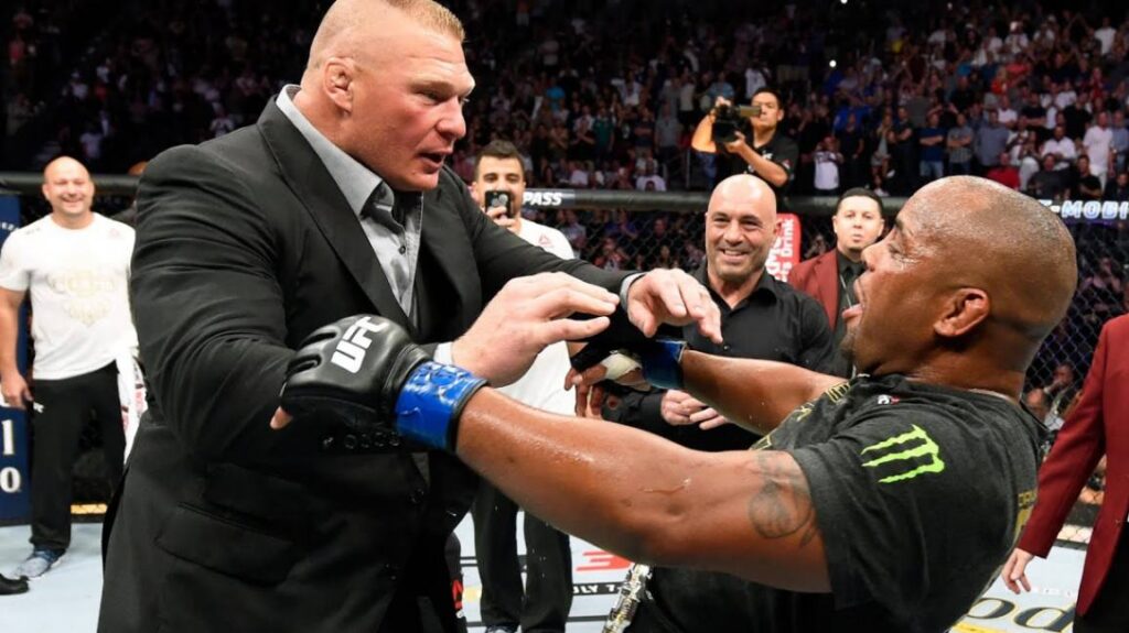 When was Brock Lesnar's last UFC fight?