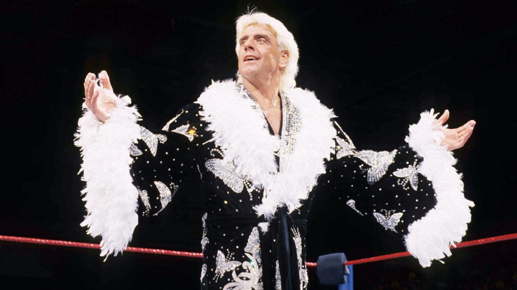 How many world championships did Ric Flair win?