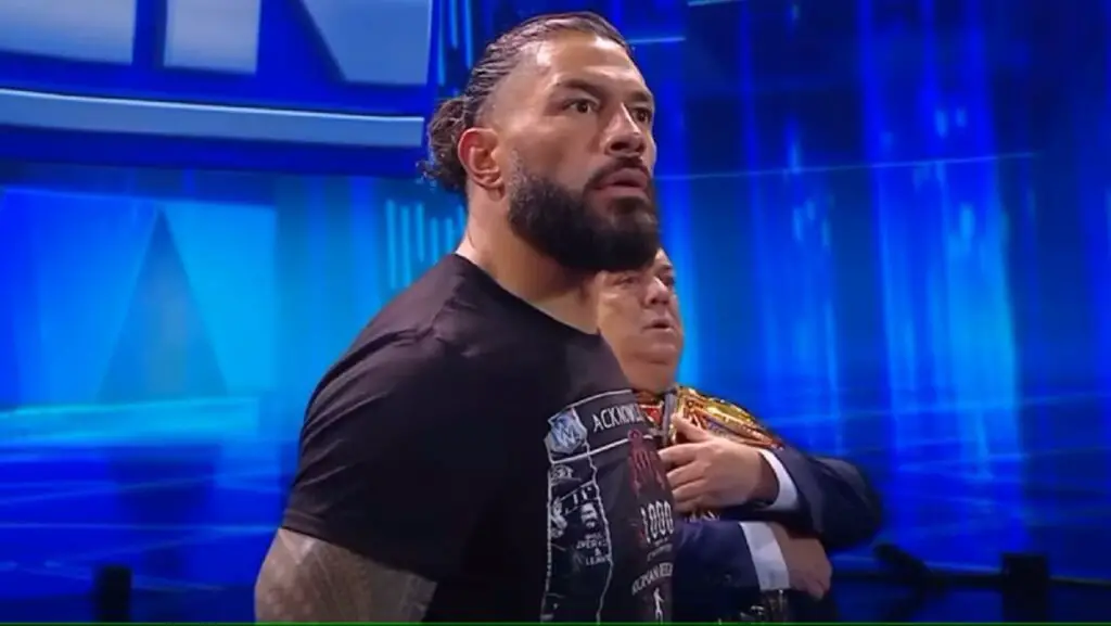 Roman Reigns Spotted in Pre-Match Conclave with Former Rival, Subsequently Defeated in Bloodline Civil War