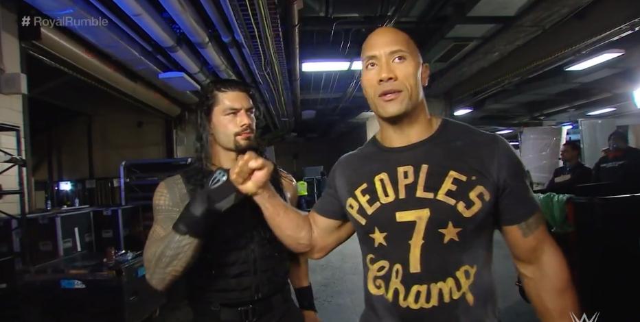 The Rock vs Roman Reigns Wrestlemania