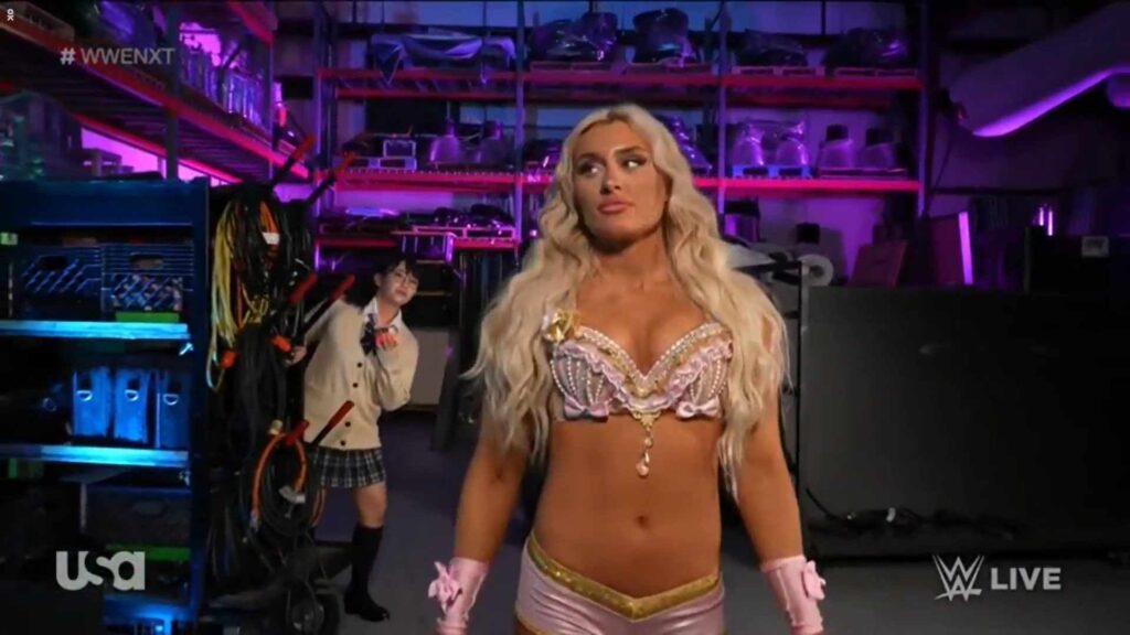 Tiffany Stratton on Jade Cargill